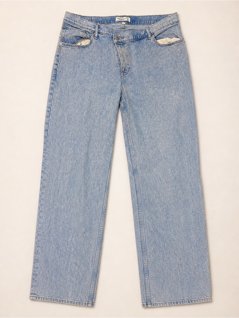 Abercrombie & Fitch Light Blue Straight-Leg Women’s Jeans